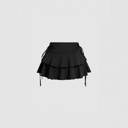 Damen Rüschenshorts mit verstellbarem Bund R&B