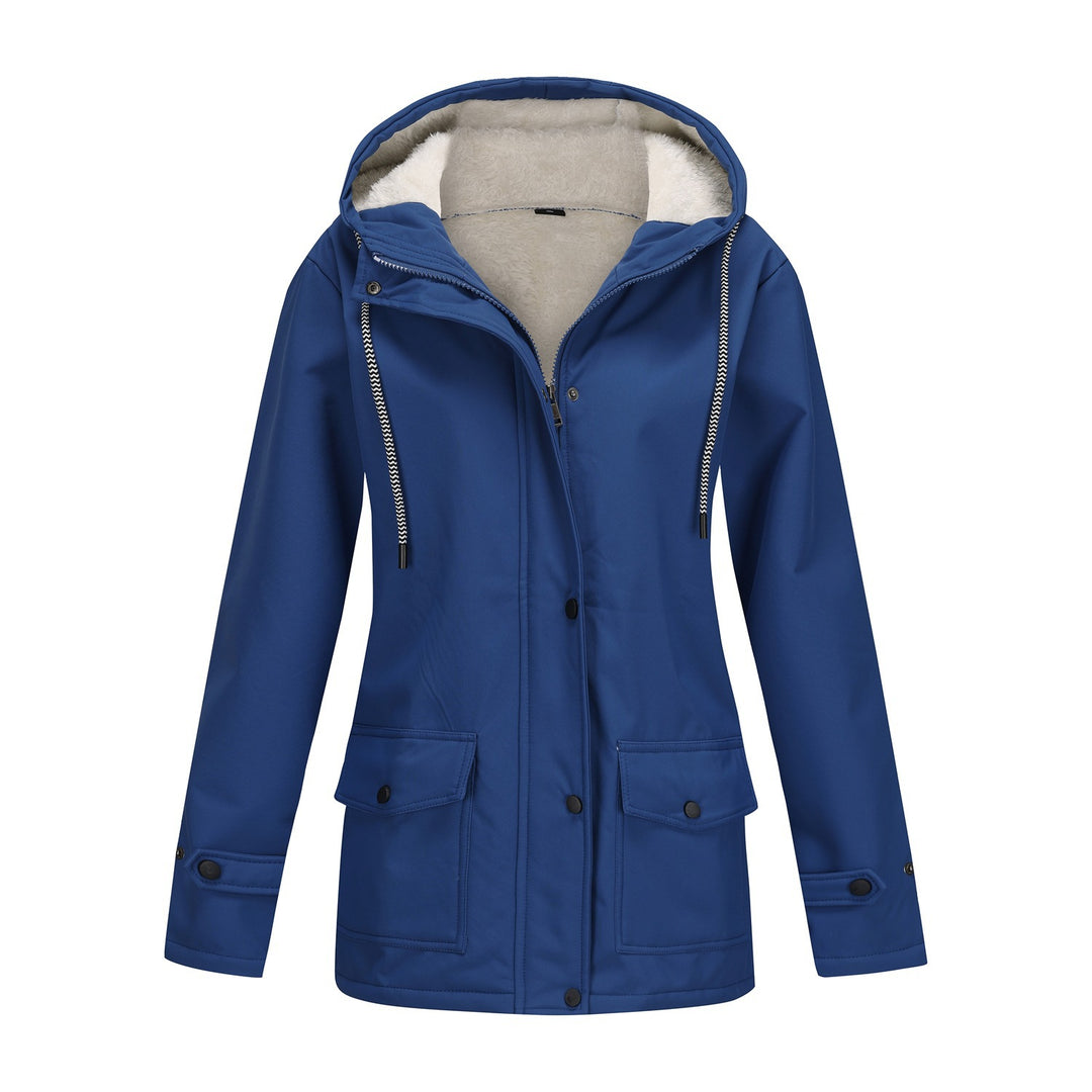 Damen Funktionale Winterjacke mit Fleece-Futter und Kapuze R&B