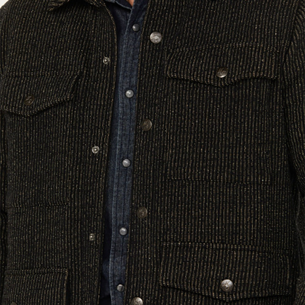 Herren robuste Baumwolljacke im lässigen Design mit aufgesetzten Taschen R&B