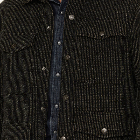 Herren robuste Baumwolljacke im lässigen Design mit aufgesetzten Taschen R&B