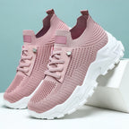 Damen Sportliche atmungsaktive Sneakers mit elastischem Einstieg R&B