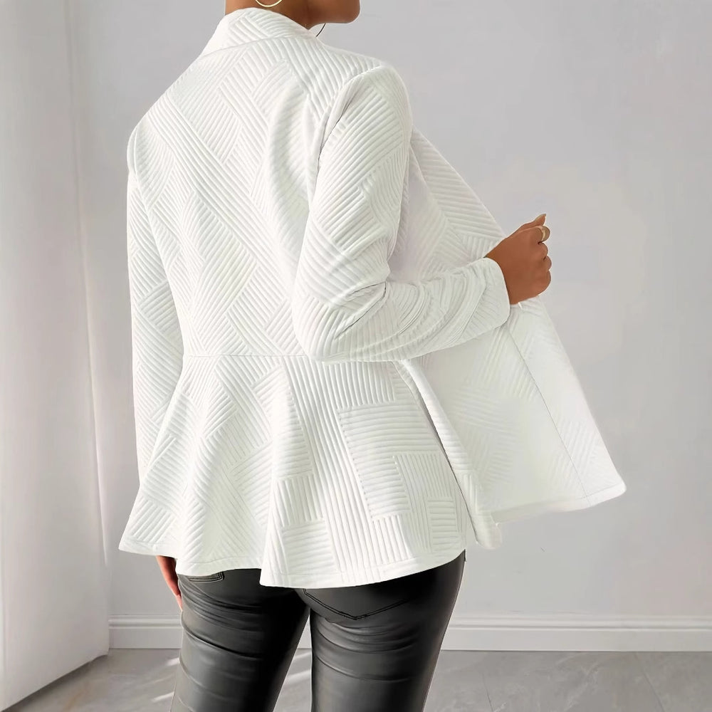 Damen eleganter Blazer aus strukturiertem Stoff R&B