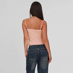 Damen Spitzen-Camisole mit Dekorativen Schleifendetails R&B