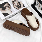 Damen komfortable Plateau-Sandalen mit elegantem Riemchen R&B