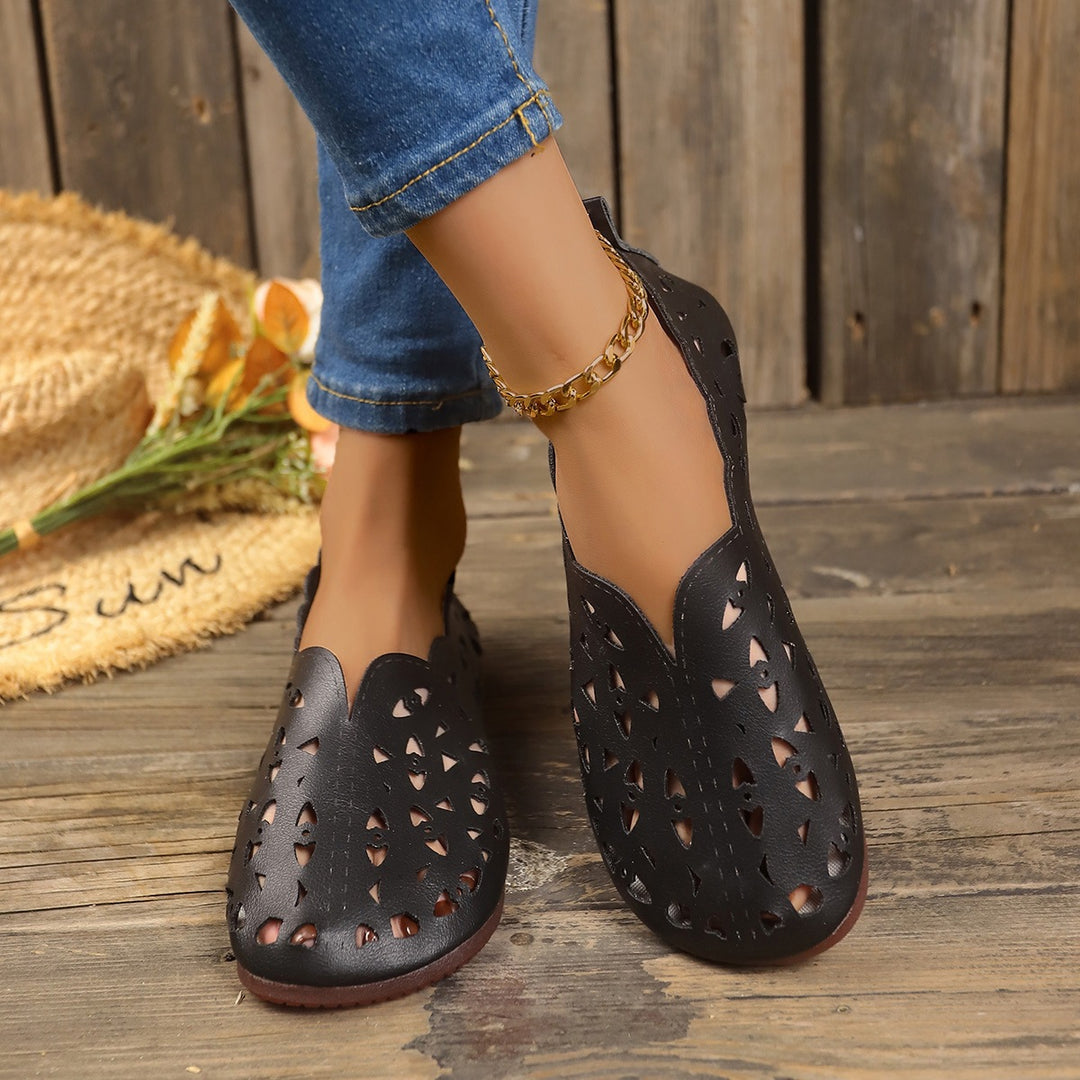 R&B | Damenschuhe Low-Top flache Bootsschuhe