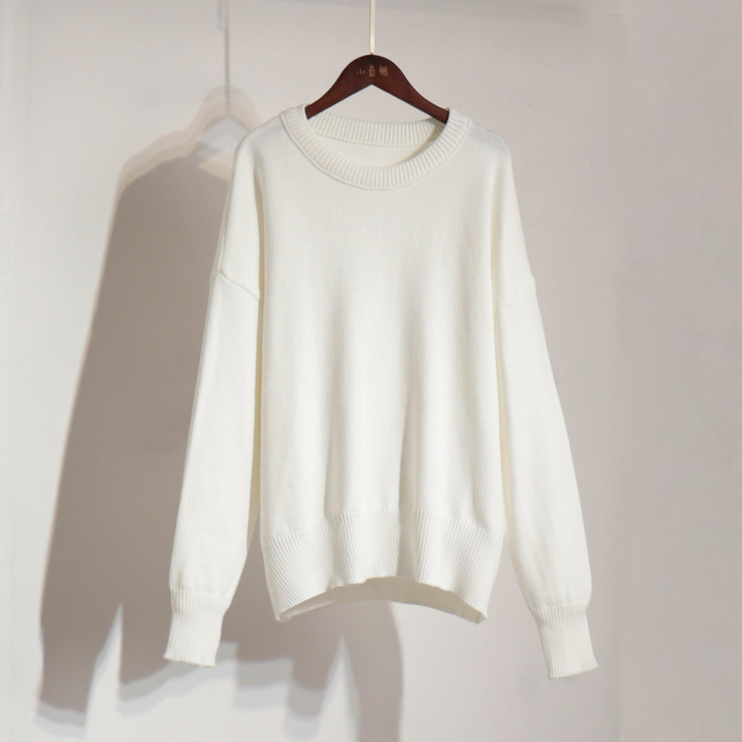 Damen Bequemer Oversized Pullover aus hochwertigem Strick R&B