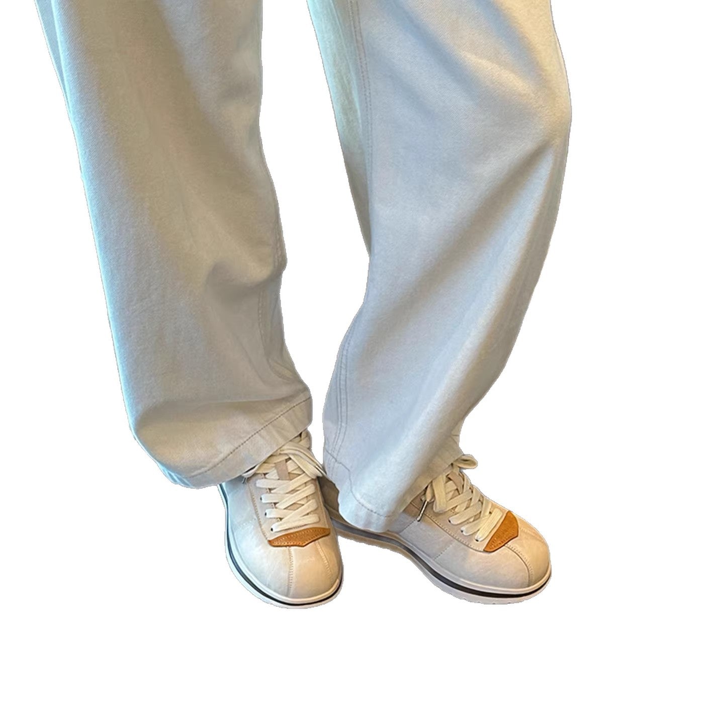 Damen modische Sneaker mit hochwertigem Leder und bequemer Polsterung R&B