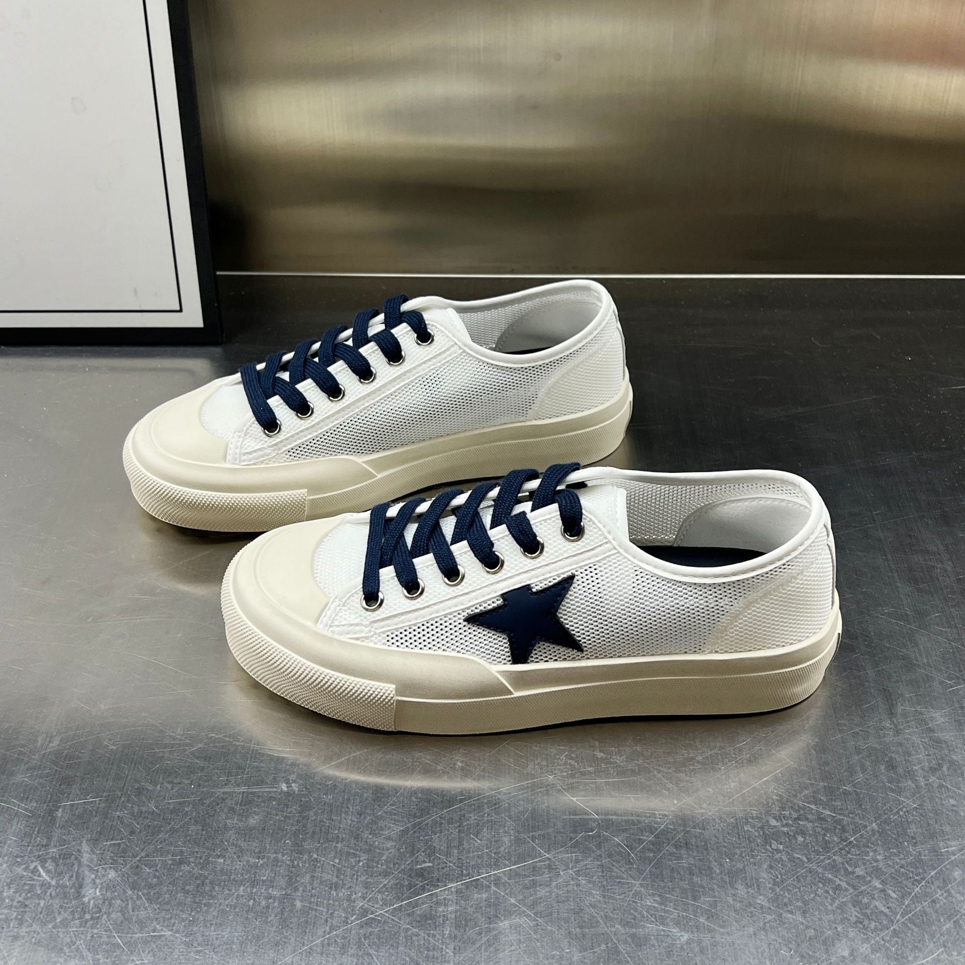 Damen Atmungsaktive Sneakers mit stylischem Mesh-Obermaterial und gemütlicher Innensohle R&B