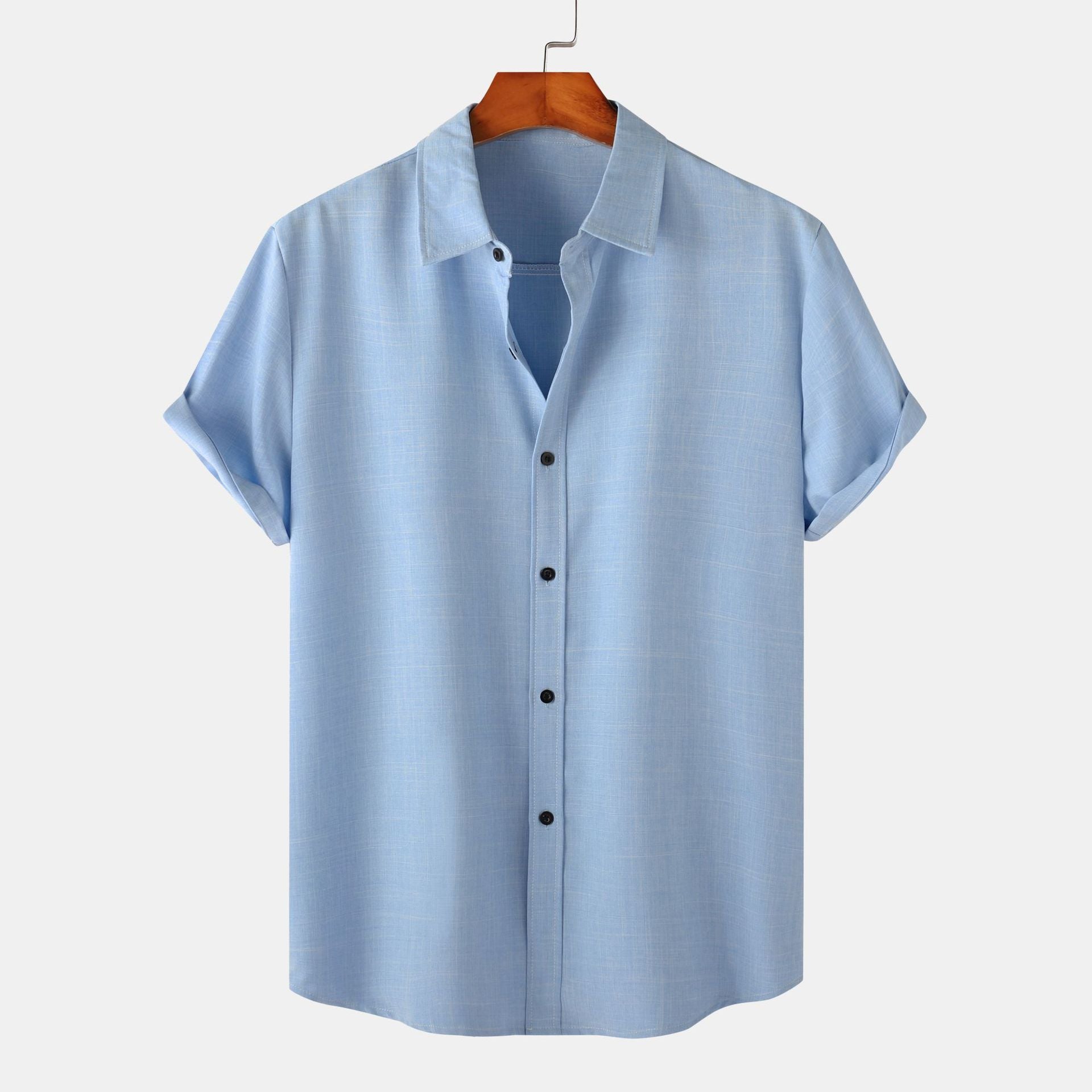 Herren Kurzarmhemd mit leichtem, atmungsaktivem Stoff und minimalistischem Design