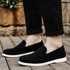 Damen Slip-On Mokassins aus weichem Wildleder