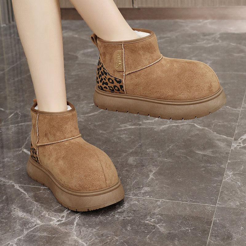 Damen warme und kuschelige Winterstiefeletten R&B