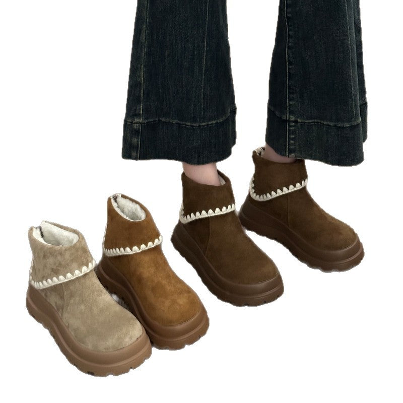 Damen Trendige Chelsea Boots mit modischer Plateau-Sohle R&B