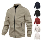Herren moderne Bomberjacke mit elastischem Bündchen und praktischen Taschen R&B