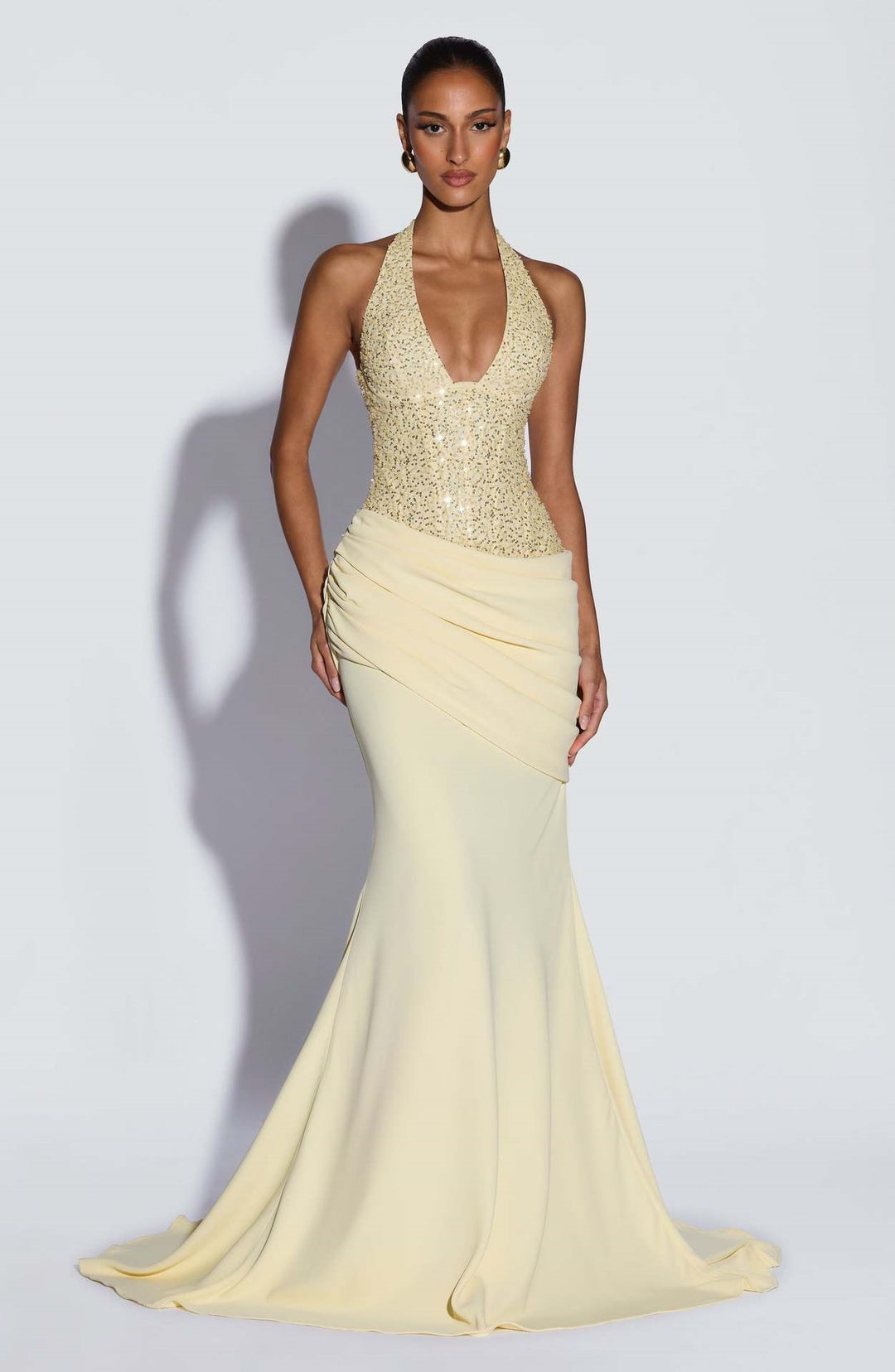 Damen Glänzendes Abendkleid mit figurbetontem Schnitt und schimmernden Pailletten R&B