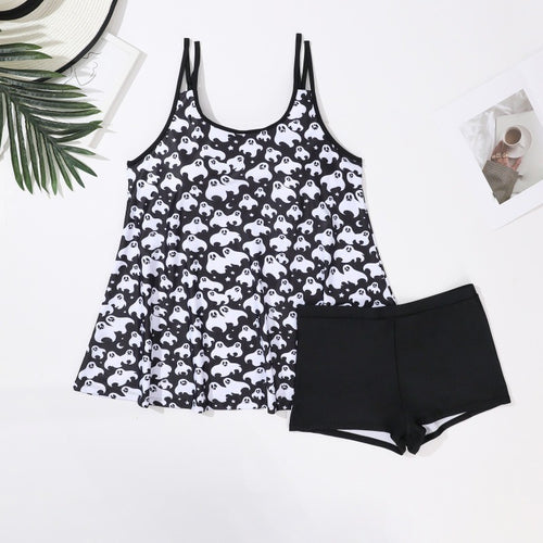 Damen verspieltes Strand-Outfit mit fließendem Top und Shorts R&B