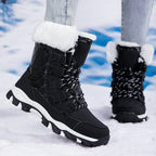 Damen Heizbare Winterstiefel mit rutschfester Sohle und isolierender Fütterung
