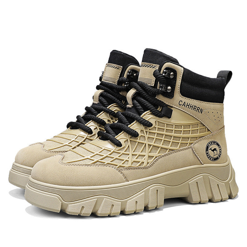 Damen Hohe und robuste Sneakers mit strapazierfähigem Obermaterial und rutschfester Sohle R&B