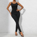 Damen Figurbetontes Jumpsuit mit eleganten Schulterdetails R&B