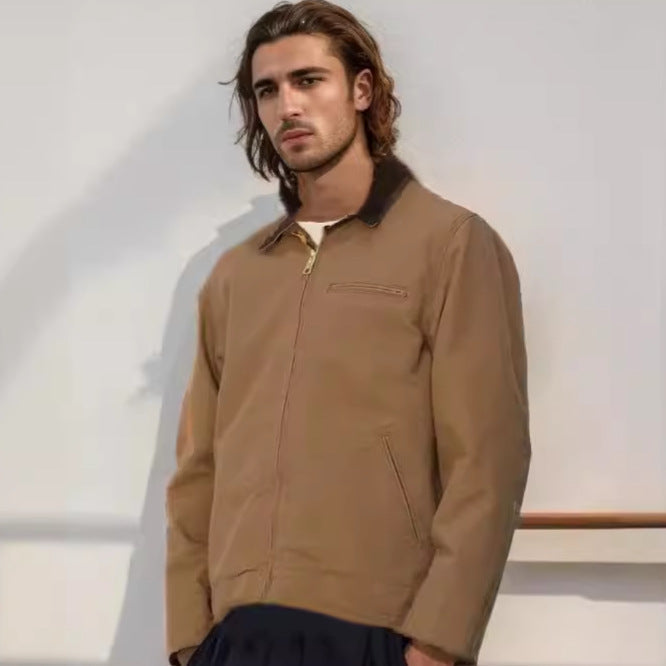 Herren elegante Arbeitsjacke mit praktischen Reißverschlusstaschen R&B