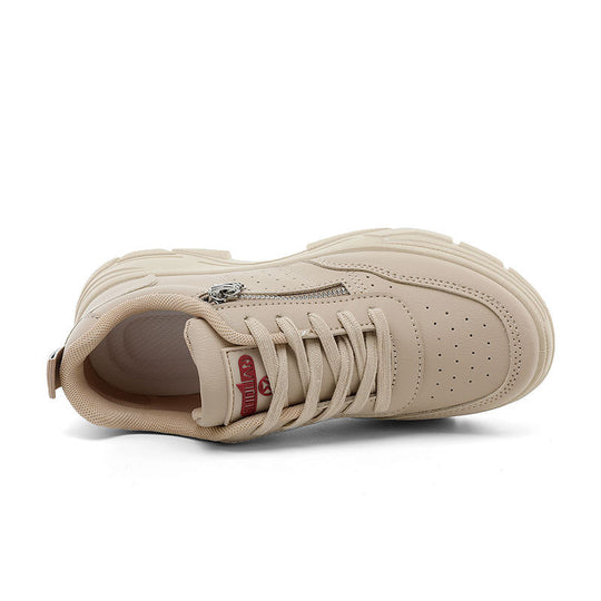 Damen Sportliche Sneaker mit trendiger Reißverschluss-Applikation und komfortabler Sohle R&B