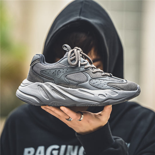 Damen Sportliche Street-Sneaker mit atmungsaktiver Mesh-Oberfläche und dämpfender Sohle R&B