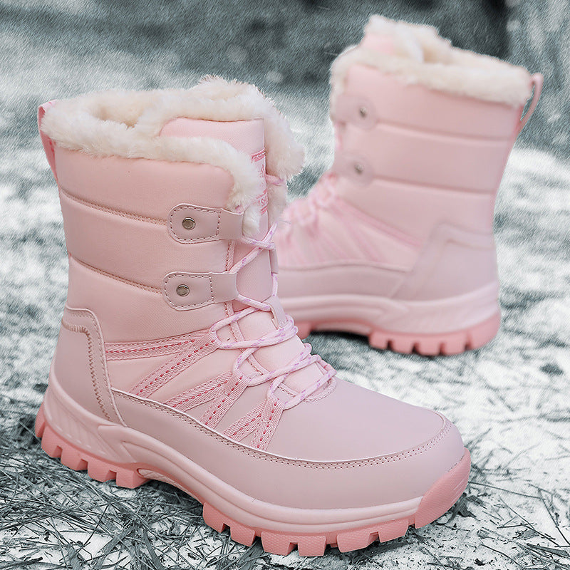 Damen isolierte Winterstiefel mit rutschfester Sohle und kuscheligem Innenfutter R&B