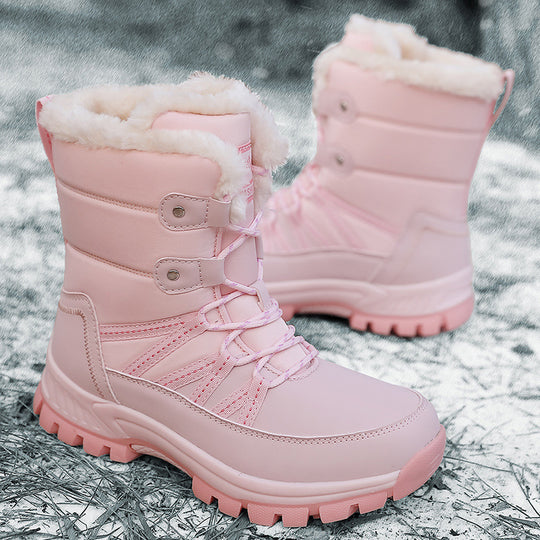 Damen isolierte Winterstiefel mit rutschfester Sohle und kuscheligem Innenfutter R&B