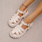 Damen Freizeit-Sandalen mit strukturiertem Obermaterial und rutschfester Sohle R&B