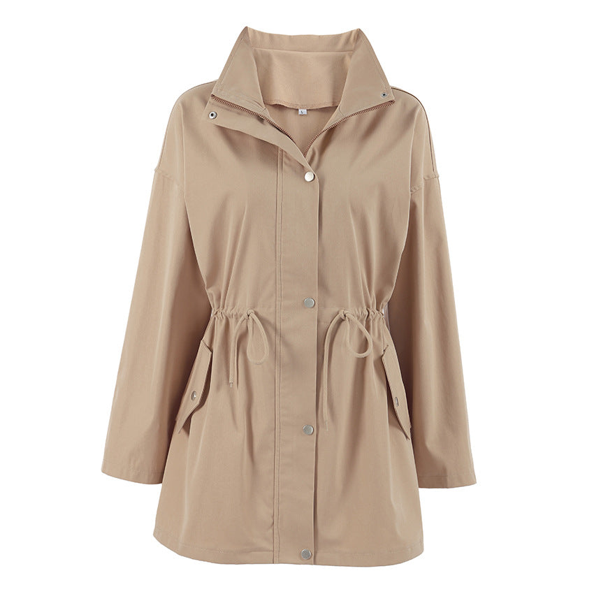Damen urbane Übergangsjacke mit taillierbarem Kordelzug R&B