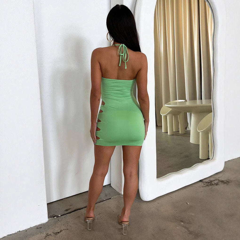 Damen Skandalöses Minikleid mit Cut-Outs R&B