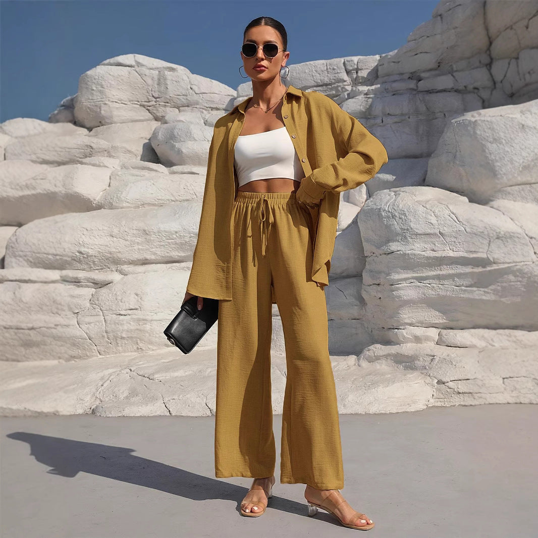 Damen elegantes und lässiges Loungewear-Set mit lockerer Passform R&B