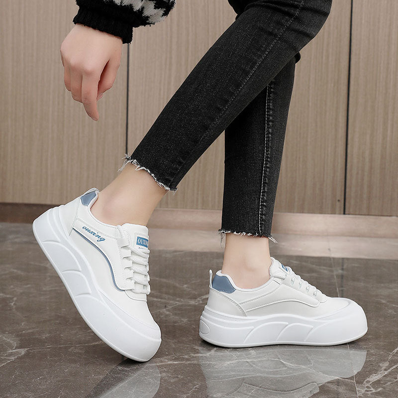 Damen modische Sneakers mit dämpfendem Komfort und elastischen Schnürsenkeln R&B
