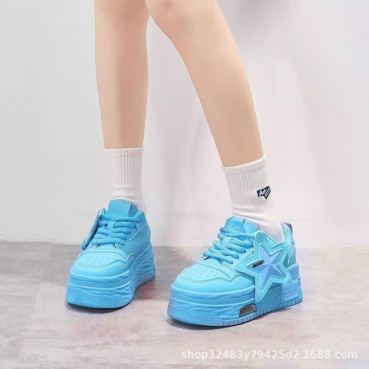 Damen Sportliche Sneakers mit modischem Sternen-Motiv und innovativer Dämpfung