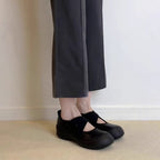 Damen bequeme und stilvolle Ballerina-Schuhe mit elastischem Riemchen R&B
