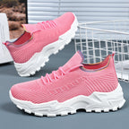 Damen Sportliche Sneaker mit elastischem Strickoberteil und dämpfender Sohle R&B