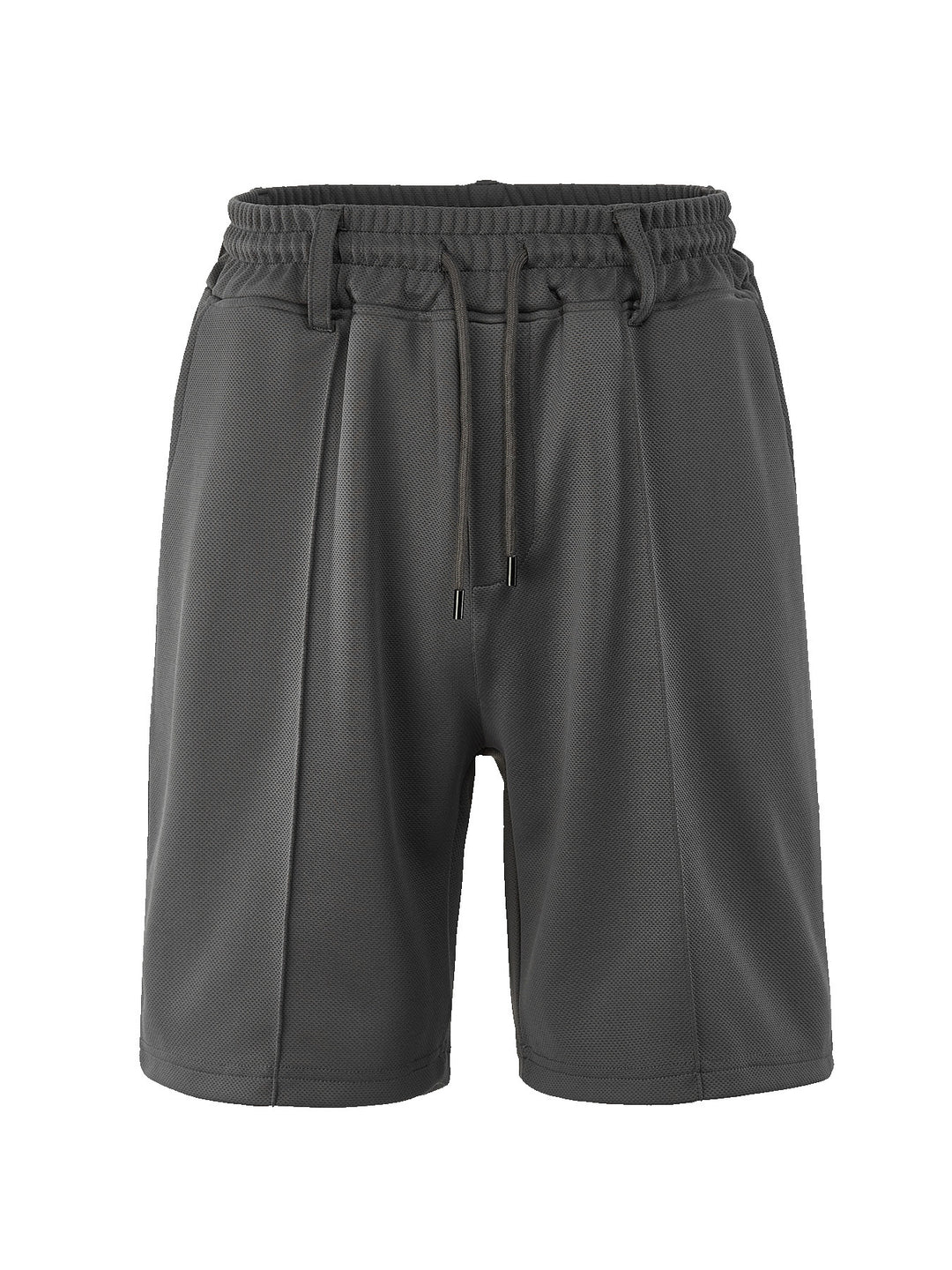Herren nan knielange Sportshorts mit Netzstruktur, elastischem Tunnelzug und Gürtelschlaufen R&B