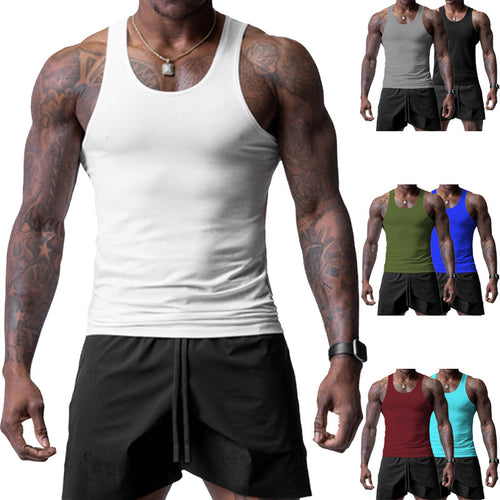 Herren Sportliches Tanktop und Shorts Set R&B