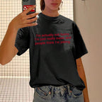 Damen Statement T-Shirt mit humorvollem Schriftzug R&B