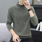 Herren warmer Rollkragenpullover aus weichem Strick