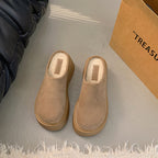 Damen Komfort Clogs mit dickem Plateau und weichem Obermaterial R&B