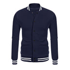 Herren Sportjacke mit kontrastierenden Bündchen und modernen Druckknöpfen R&B