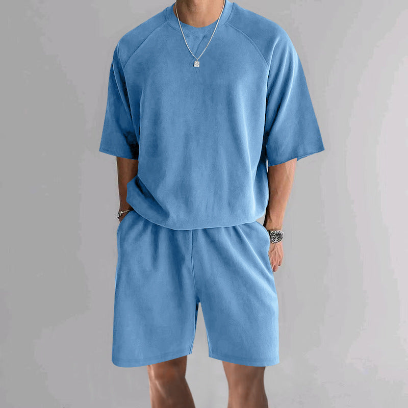 Herren funktionales Freizeit-Set aus atmungsaktivem Material mit bequemer Passform R&B