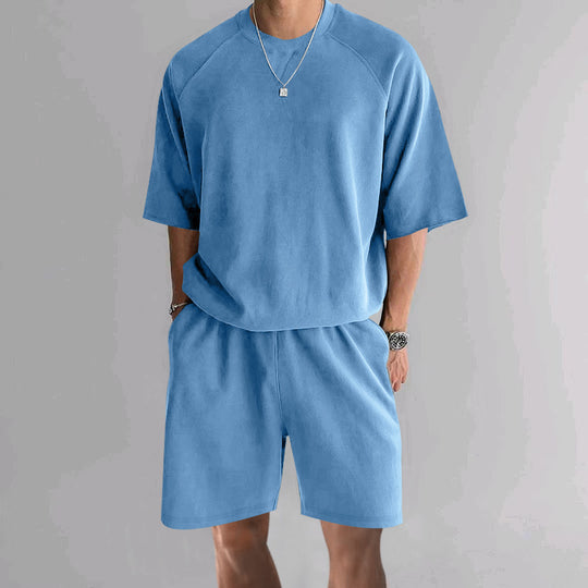 Herren funktionales Freizeit-Set aus atmungsaktivem Material mit bequemer Passform R&B
