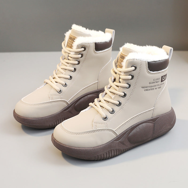 Damen gefütterte Hochschaft Sneaker mit rutschfester Sohle R&B