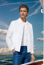 Herren leichte Sommerjacke mit innovativen Details R&B
