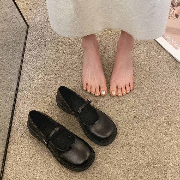Damen elegante Mary Jane Ballerinas mit praktischen Schnallen und weich gepolsterter Innensohle R&B
