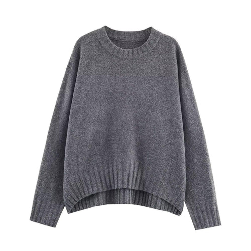 Damen oversized Pullover aus hochwertiger Baumwollmischung mit luxuriösem Tragegefühl R&B