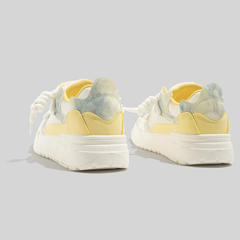 Damen Sportliche Sneakers mit atmungsaktiver Oberflächenstruktur und eleganter Gummisohle R&B