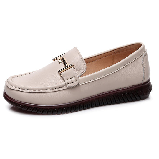 Damen Elegante Mokassins mit modischen Schnallendetails und bequemer Sohle R&B