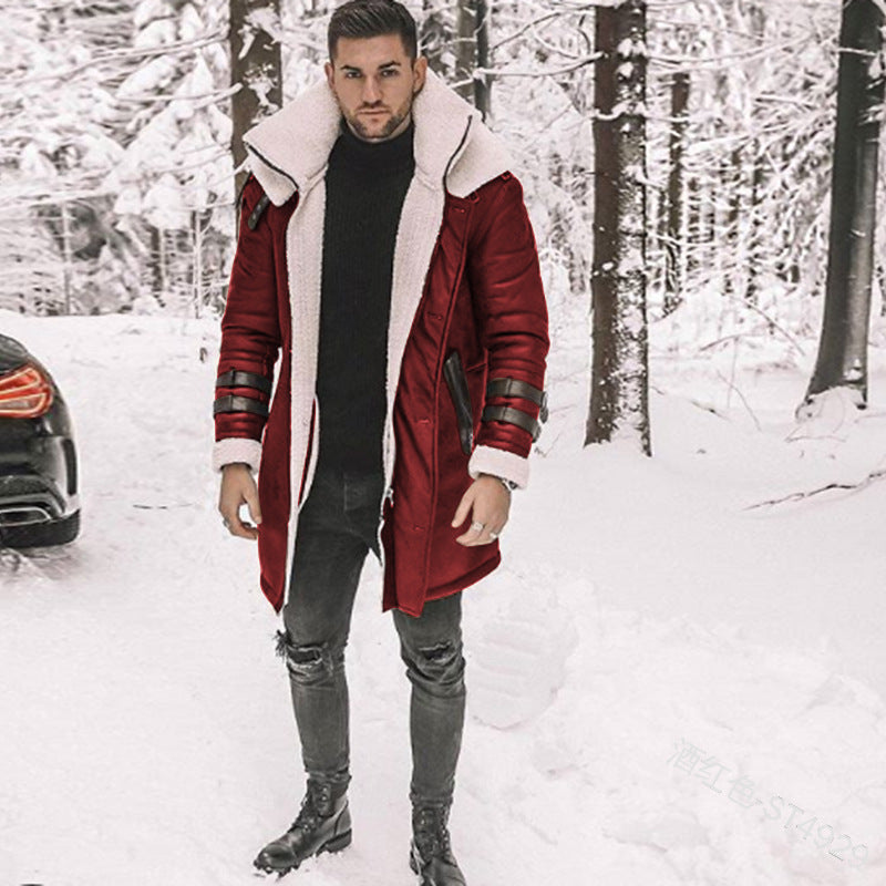 Herren Fliegerjacke mit luxuriösem Kunstfellfutter und modernen Akzenten R&B